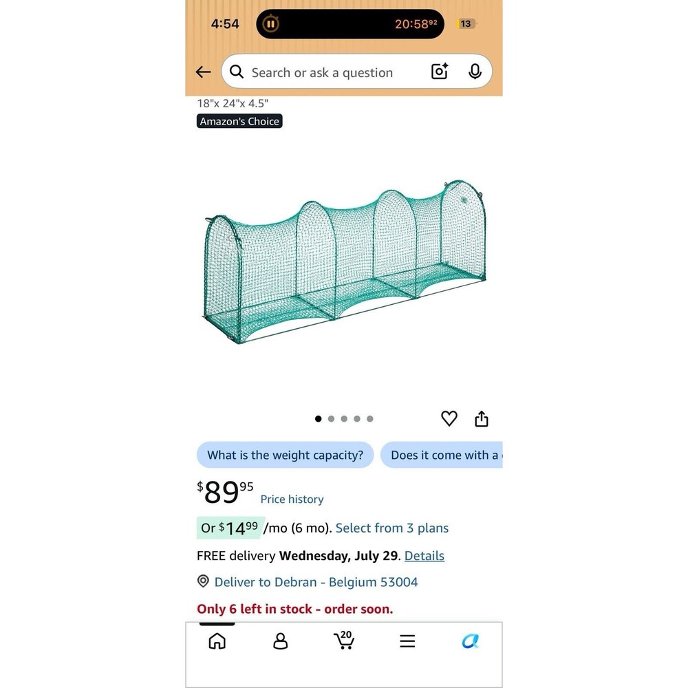 Kittywalk Deck & Patio 4ft Outdoor Cat Enclosure Mesh Tunnel Playpen